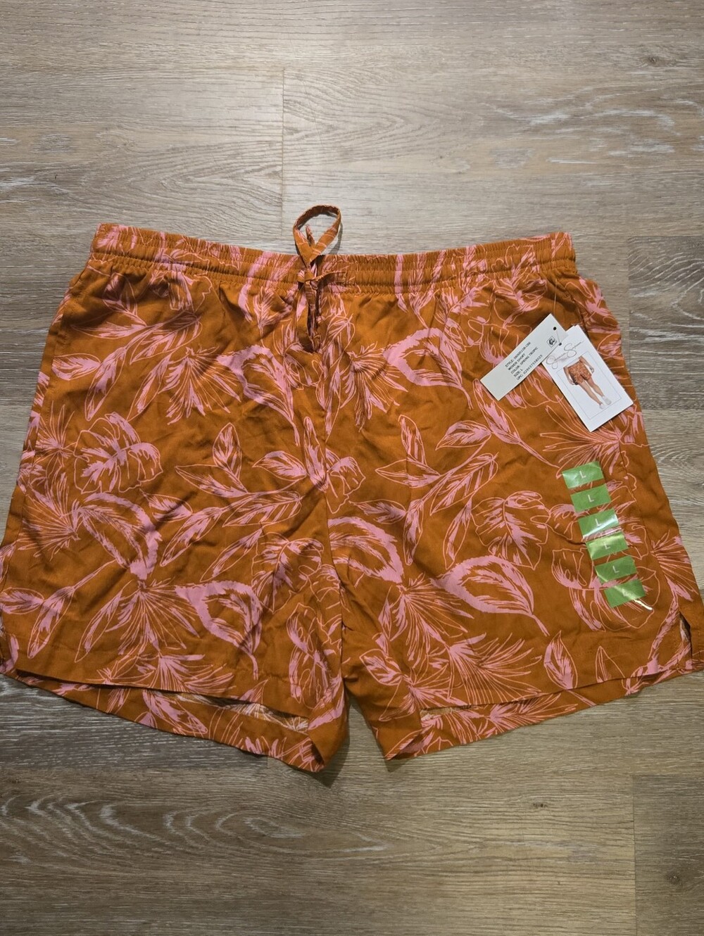 NWT Jessica Simpson Spring Tropic Woven Shorts Size L